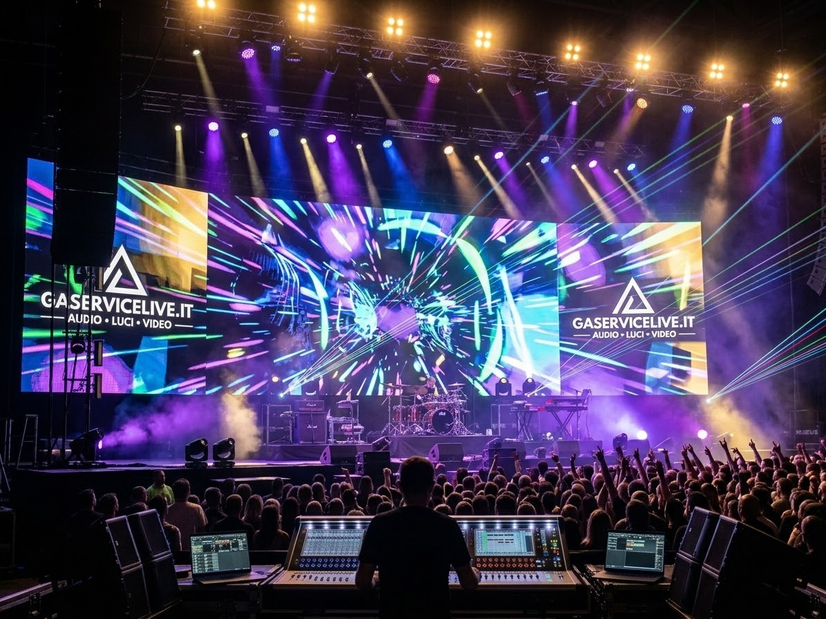 Service audio luci video a Siena